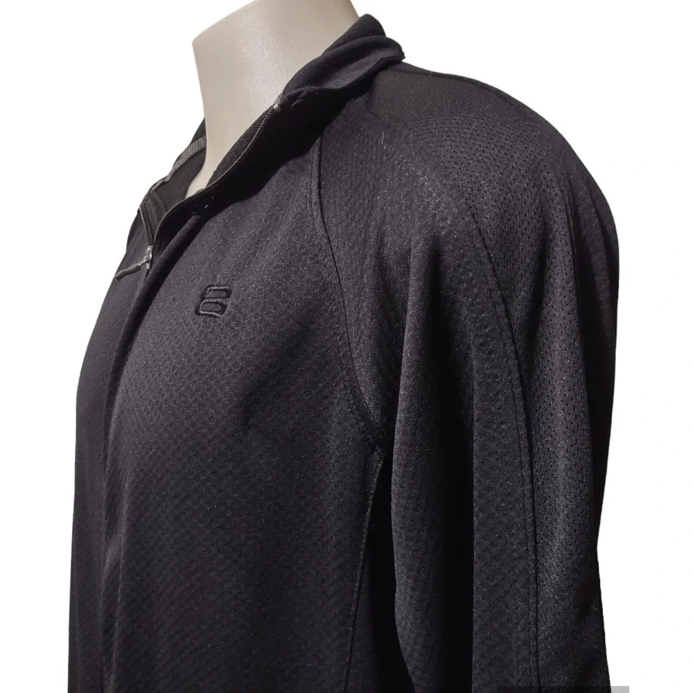 Layer 8 Jacket Medium Women M Athleisure Gorp Core Black Zip Up Qwick-Dry Sporty